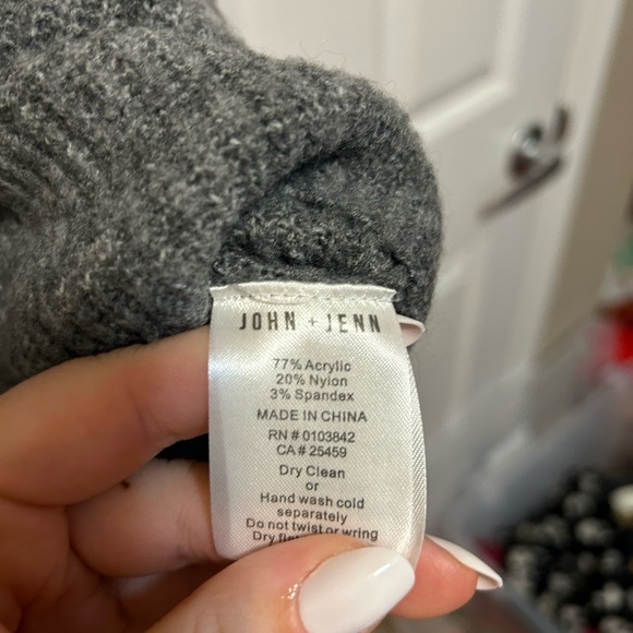 John and Jenn Gray pink varsity stripe sweater - Picture 2 of 3